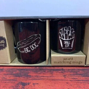 Big Mug Little Mug Big Dog Small Black Fry Set